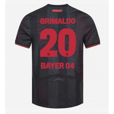 Moški Nogometni dresi Bayer Leverkusen Alejandro Grimaldo #20 Domači 2025-26 Kratek Rokav Moški Nogometni dresi Bayer Leverkusen Alejandro Grimaldo #20 Domači 2025-26 Kratek Rokav